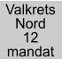 Valkrets Nord 12 mandat